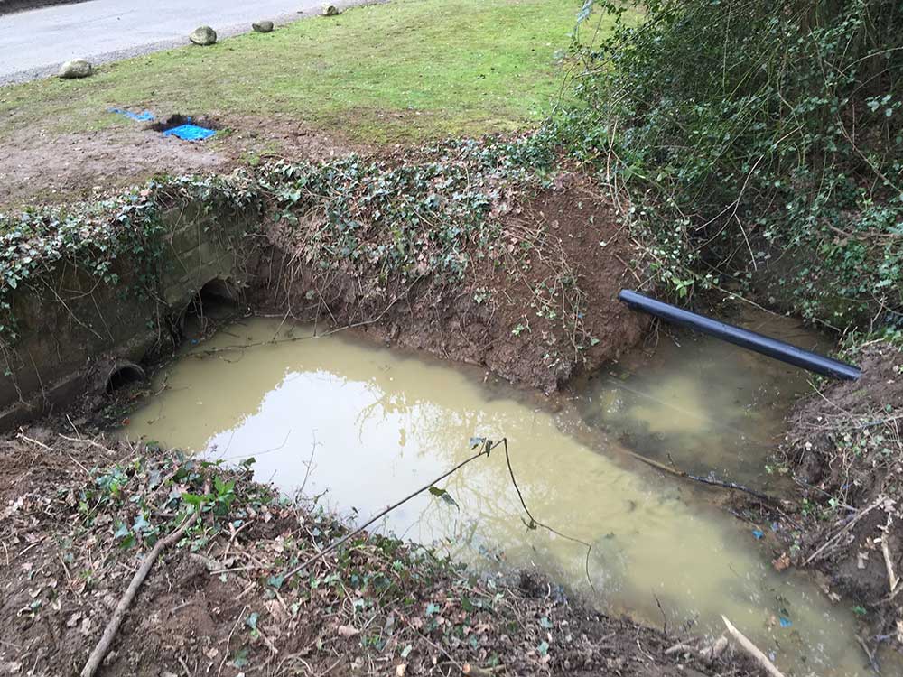 Water supply pipe Replacement over a watercourse